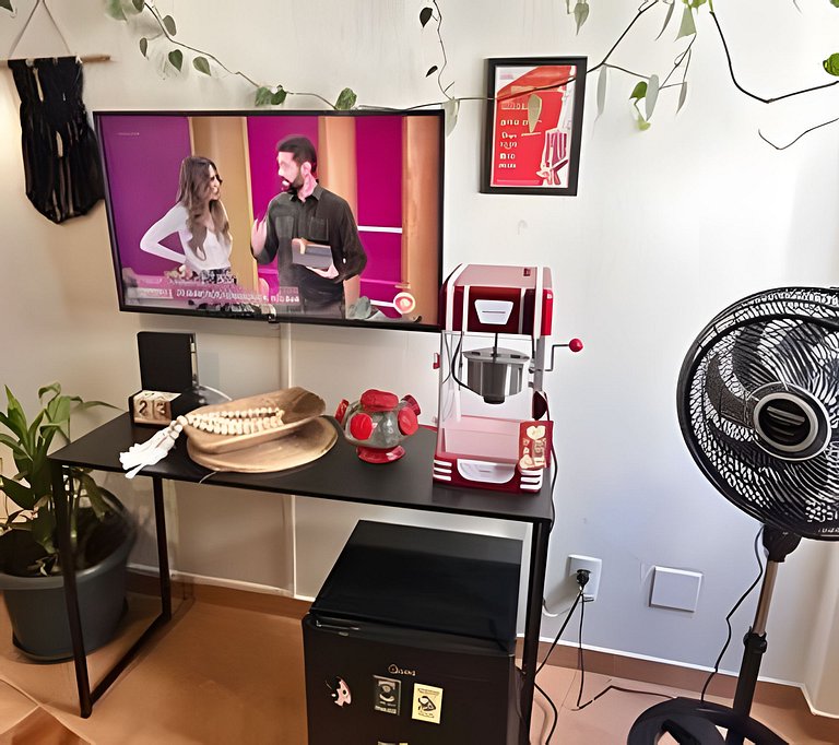 Studio autêntico, centro, garagem & pipoca free