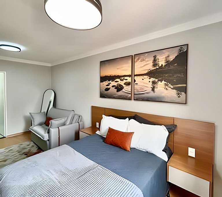 Flat Aconchegante com vaga centro