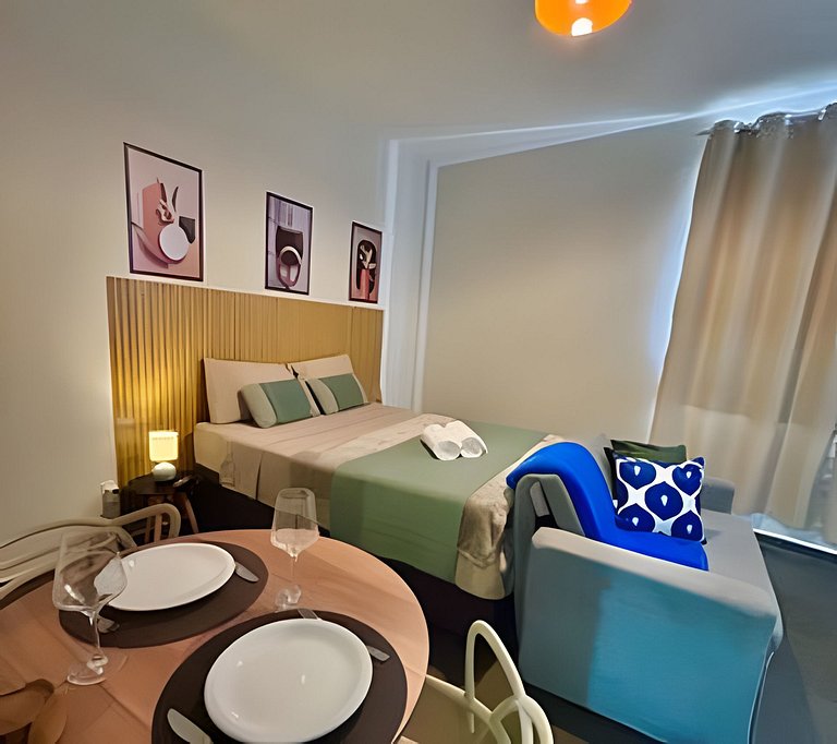 Studio Clean Centro com Vaga