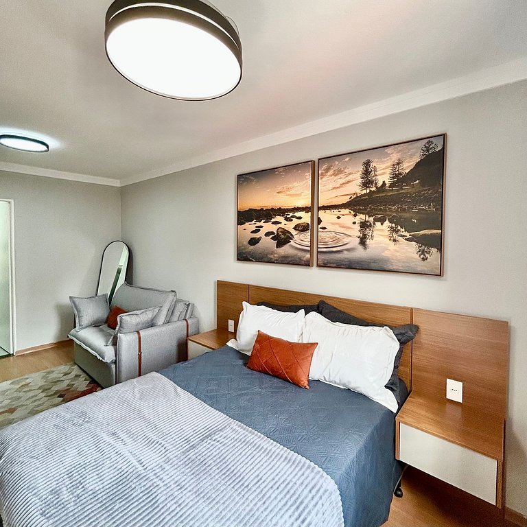 Flat Aconchegante com vaga centro